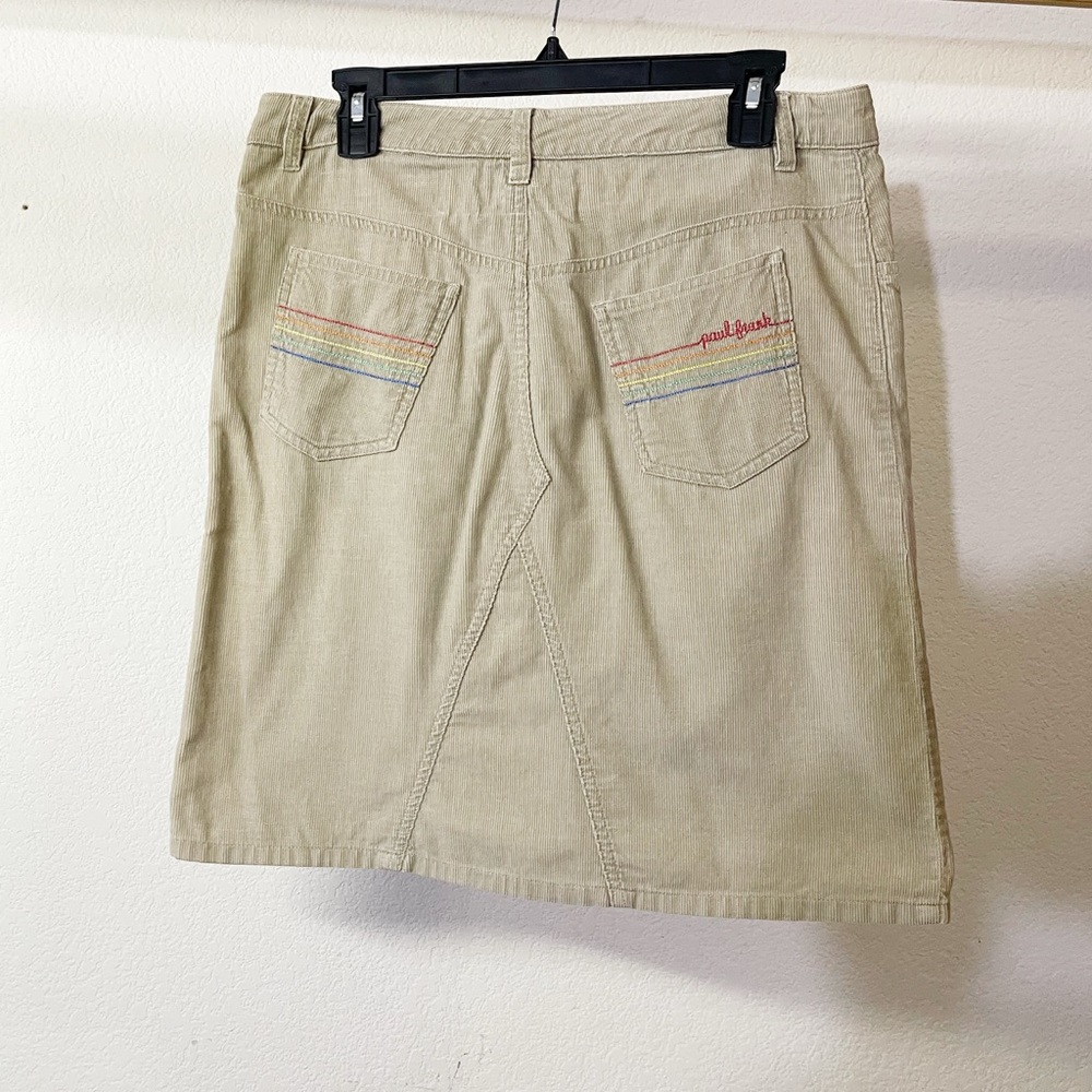 Paul Frank Corduroy Rainbow Stripe Y2K Skirt